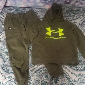 Under Armour Kids Olive Green Sweatsuit